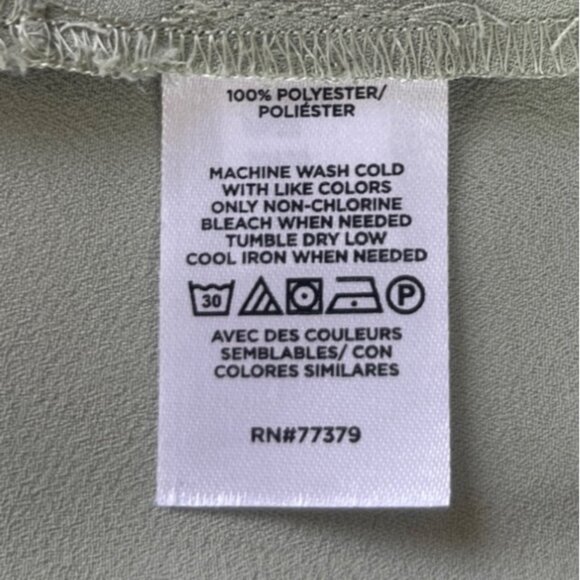 Ann Taylor Sleeveless Button Up Blouse Womens Small Green - Picture 8 of 8